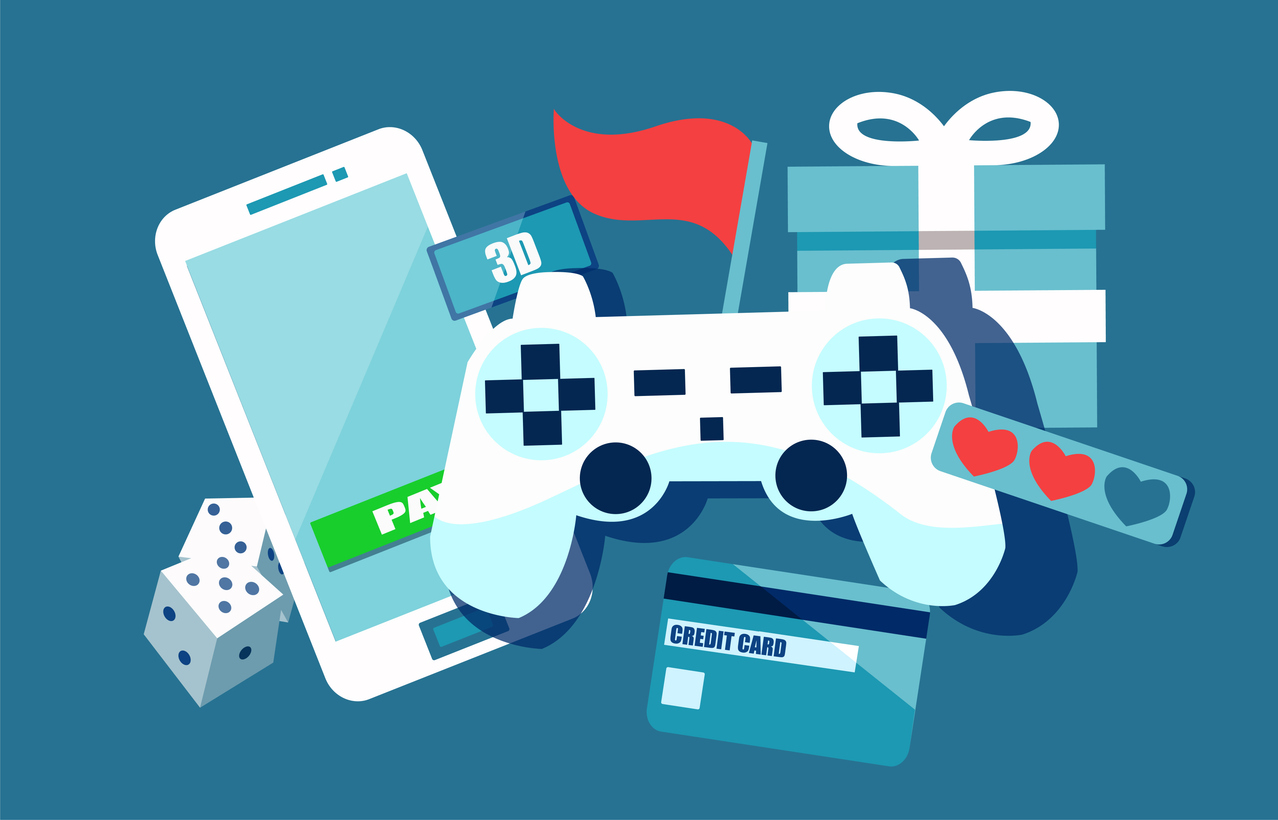 Vector concept depicting freemium business model stock illustration