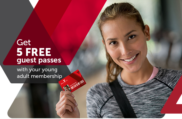 New lower price + 5 free passes: Young Adult Memberships at Central Y just got better